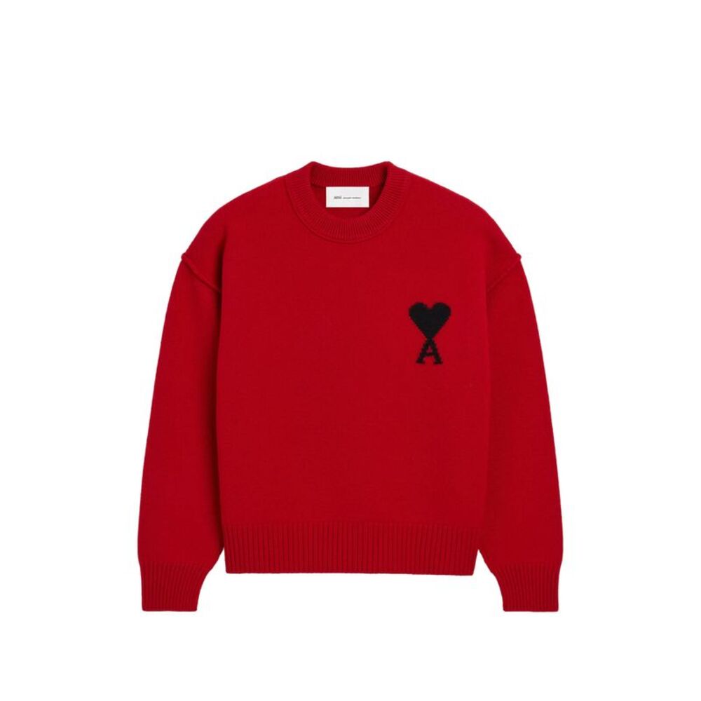 Ami Paris Red Sweaters & Knitwear - Jumpers Men